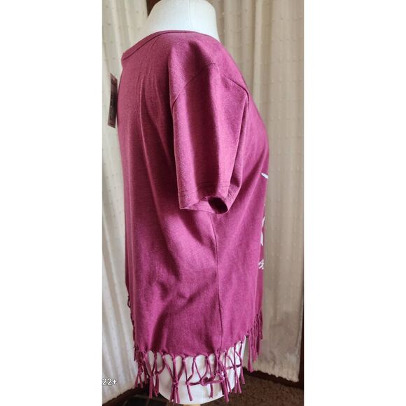 F98 Cruel Western tee w fringe, "Wild Buffalo Gals, Dancing by the Light of the - Picture 10 of 10